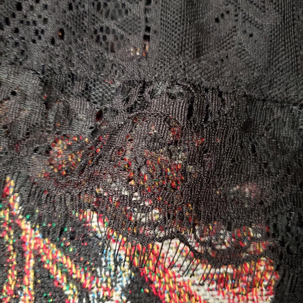 Killstar Bella Morte Black Lace Dress With Lace Up Front And Cut Out Back - Picture 7 of 8